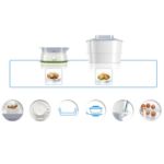 Pristen okus hrane, kuhane v pari