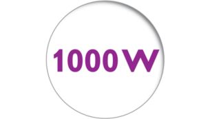 750 Watt for faster heating