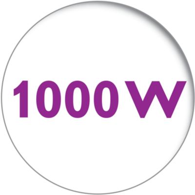 750 Watt for faster heating
