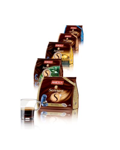 Gama especialmente concebida com pastilhas de café Marcilla SENSEO®