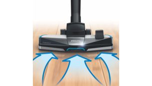 Het nieuwe 3-in-1 TriActive+-mondstuk zuigt grof en fijn stof op