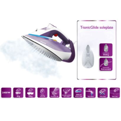 Carefree ironing, no setting required