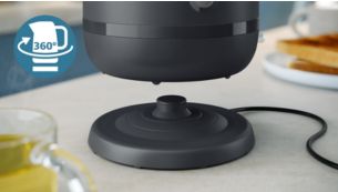 Cordless kettle with 360&deg; pirouette base