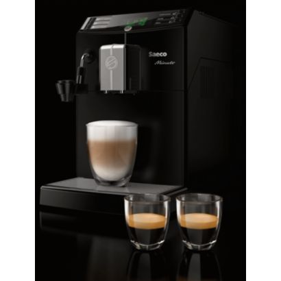 Main in-use photograph Philips Minuto Super-automatic espresso machine HD8762/19