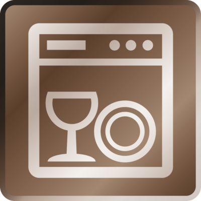 Lengva valyti dėl indaplovėje plaunamų dalių