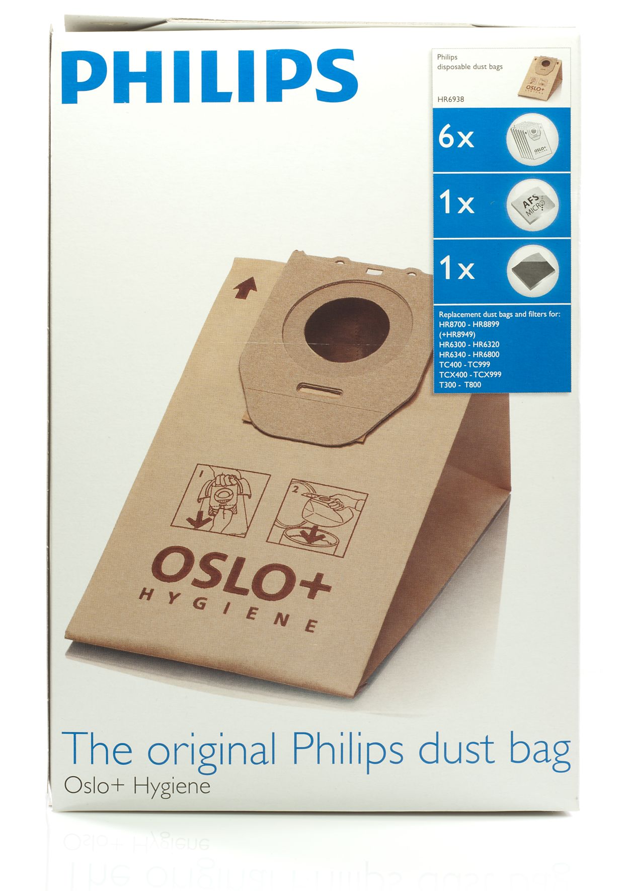 Bolsa para polvo original de Philips