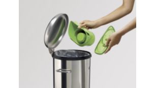 Tempat sampah siklonik 1 liter