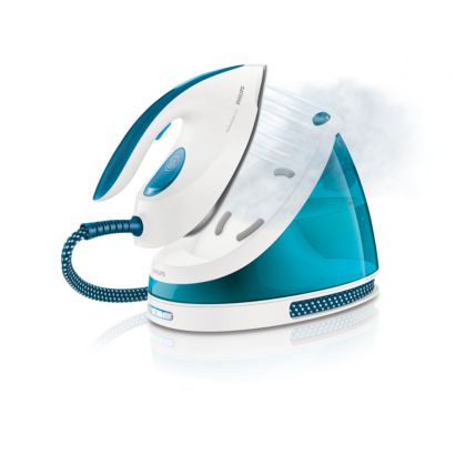 Iron faster with 2 x more steam *