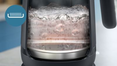 Ātra uzvārīšana un vienkārša tīrīšana, pateicoties plakanam sildelementam