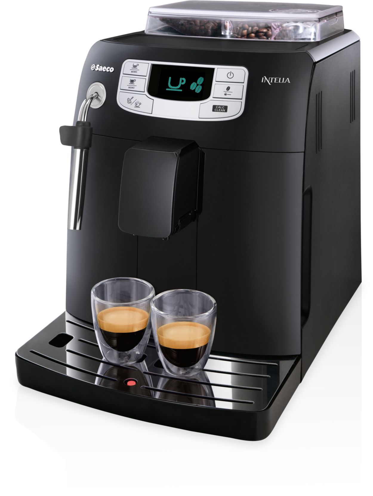 Espresso en koffie met één druk op de knop
