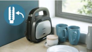 Posizionamento compatto verticale per risparmiare spazio in cucina