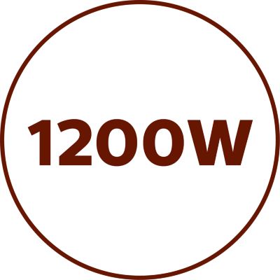 Motor de 1200 W de potencia para un excelente rendimiento