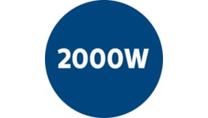 محرك بقوة 2000 واط يولد طاقة امتصاص 450 واط كحدٍّ أقصى