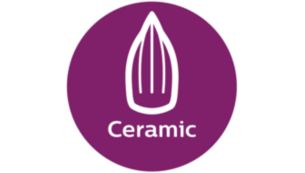 Ceramic soleplate for better gliding performance