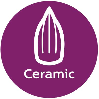 Ceramic soleplate for better gliding performance