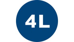 4 liters støvkapasitet for langvarig rengjøring