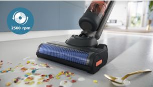 Brosses ultra-rapides brevetées : AquaSpin 2 500 tours/minute