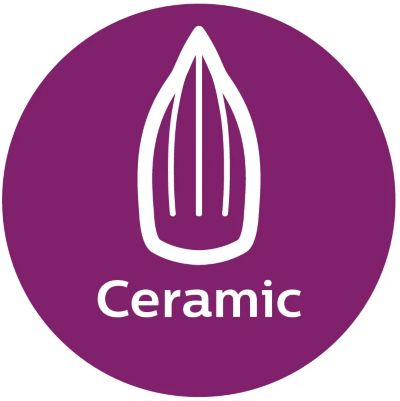 Ceramic soleplate for better gliding performance