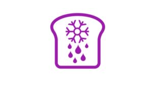 Функция разморозки для обжаривания замороженных ломтиков хлеба
