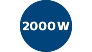Motor od 2000 W za veliku usisnu snagu