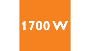 1700 Watt motor generating 330 Watt suction power