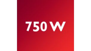 High power for fast heating up
