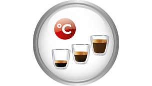 Einstellbare Tassenfüllmenge, Brühtemperatur und Kaffeeintensität