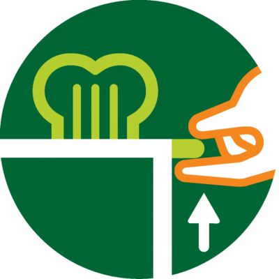 Функция за високо повдигане за безопасно изваждане на малки парчета хляб