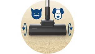 Turbo-borstelmondstuk voor het verwijderen haar van huisdieren