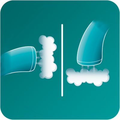 2 v 1: funkce napařování ve svislé a vodorovné poloze