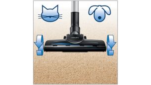 Brosse Turbo, id&eacute;ale pour &eacute;liminer les poils d'animaux