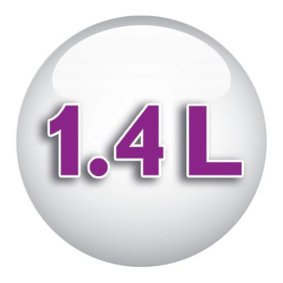 Πολύ μεγάλο αποσπώμενο δοχείο νερού 1,4 λίτρου