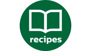 Hundratals recept i appen och minireceptbok medföljer