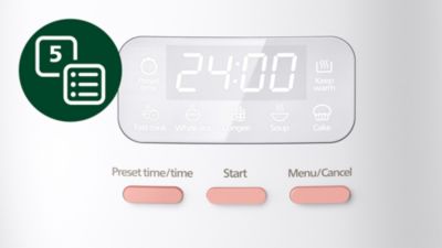 5 Auto Cooking Menus