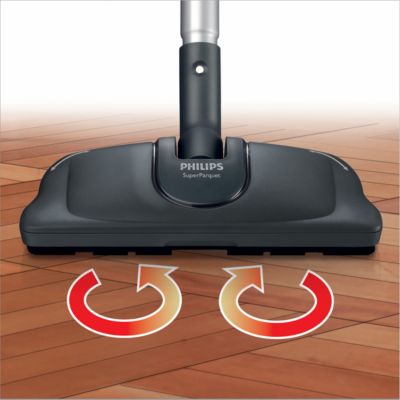 Super Parquet nozzle removes 3 x more sticky dirt