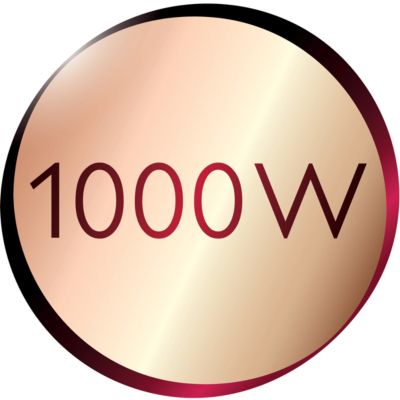 1000 Watt for faster heating