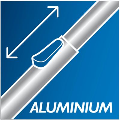 Ugodno čišćenje zahvaljujući laganoj aluminijskoj cijevi