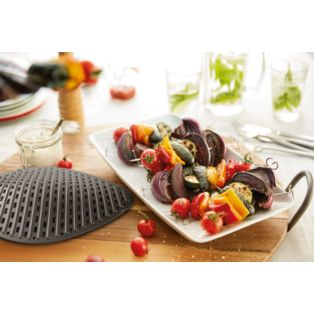 Kit grill antiadhésif et brochettes, format XXL