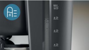 Water level indicator for easy filling