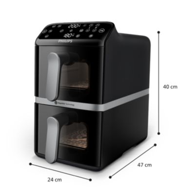 Верт. Airfryer серия 4000, дв. кошница