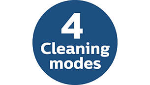 4 cleaning modes to adapt to different areas