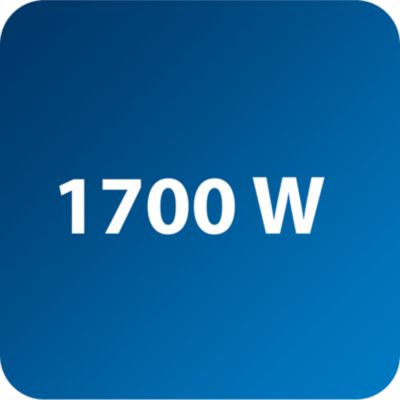 Potência de até 1700W ativando a saída constante de vapor intenso