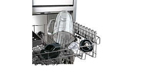Minden levehető alkatrész mosogatógépben tisztítható