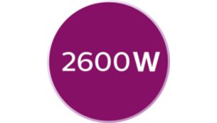 2.600 W für schnelles Aufheizen des Bügeleisens