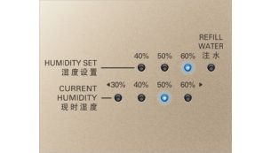 智能空气质量和湿度控制功能可自动净化和湿润空气