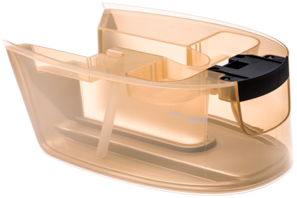 Stor aftagelig vandtank for perfekt pleje