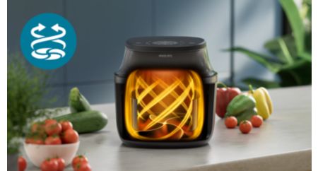 طهو سريع ومتساوٍ بفضل تقنية RapidAir Plus