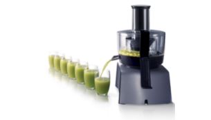 Sucos até 200% mais rápidos em comparação com juicers de outros processadores