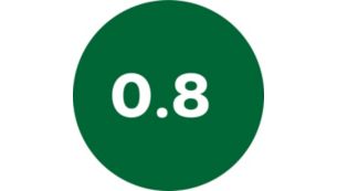 0.8 千克大容量，体积减小 20% *