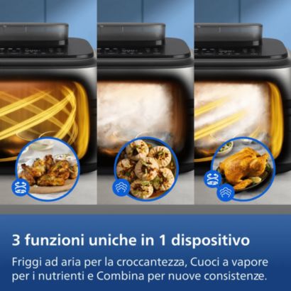 Maxi Cestello Flexi per cuocere a vapore o friggere ad aria